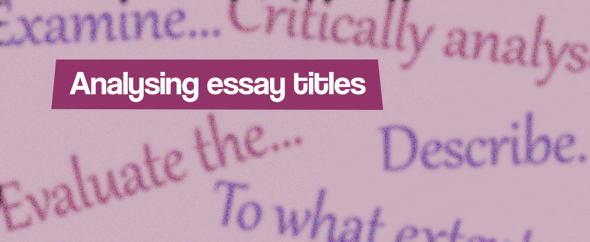 analysing essay titles